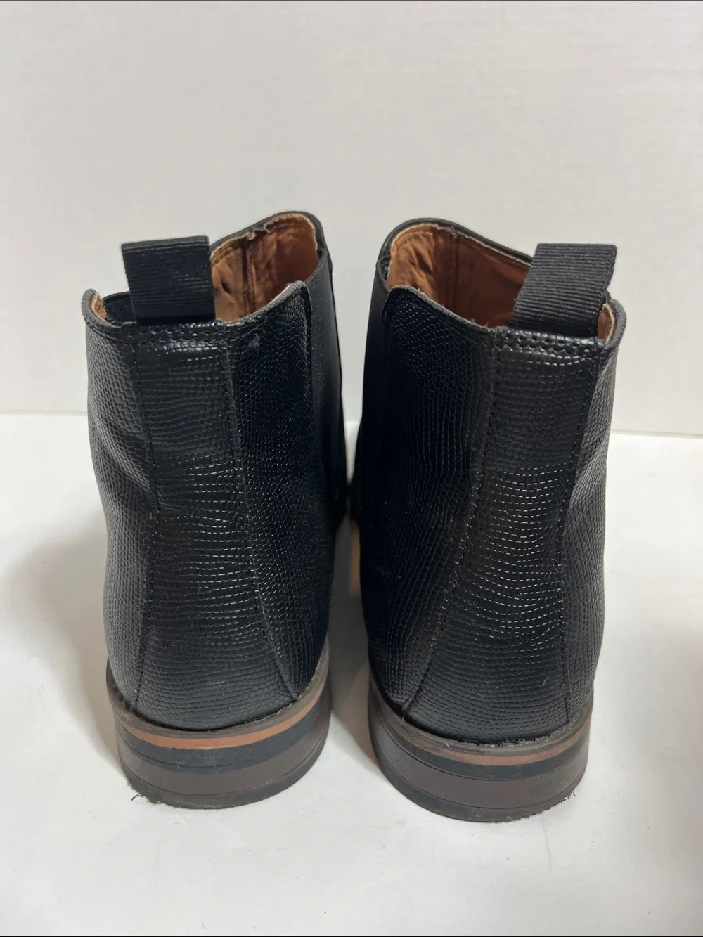 Steve Madden Men's faux Black Leather Chukka Boots